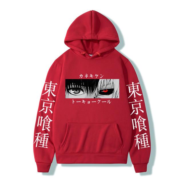 Tokyo Ghoul Аниме Мужские толстовки с капюшоном Пуловеры Толстовки с графическим принтом Кен Канеки Мужские толстовки с капюшоном Уличная одежда
