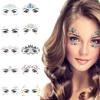 3D Sexy Face Rhinestone Sticker Jewels Crystal Body Stickers for Festival Party Dress UP Makeup Gems Glitter Temporary Tattoo