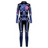 3D Череп Скелет Печатный Боди Костюм Хэллоуин Для Женщин Нарядное Платье Одежда Взрослый Костюм S-XL