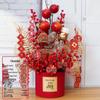 New Home Money Tree Fortune Set - Artificial Flowers Housewarming & Wedding DIY Tabletop Ornament