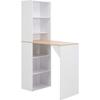 Bar Table with Cabinet - VIDAXL - White - Contemporary - Design - Kitchen
