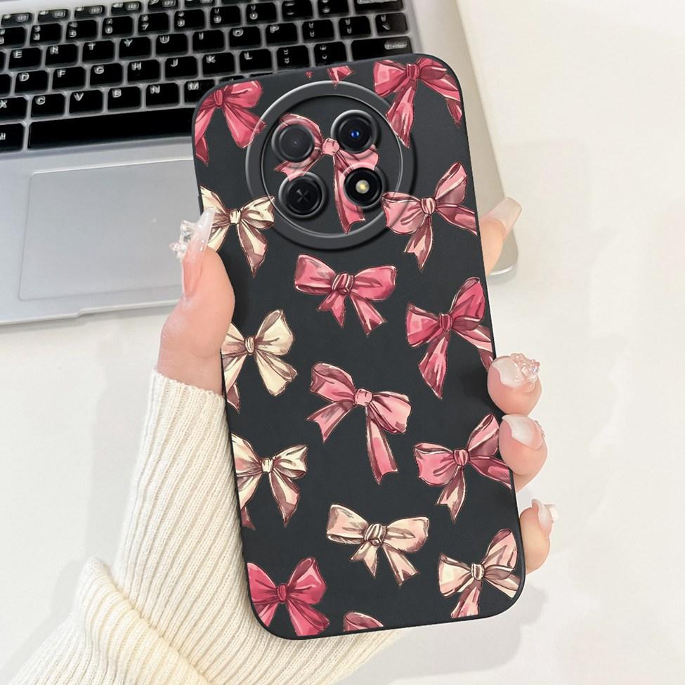 For Realme 12 5G Case For Realme 12X 5G Cover RMX3998 Luxury Fashion Flowers Kawaii Girl Cute Cat Shockproof Phone Case Funda