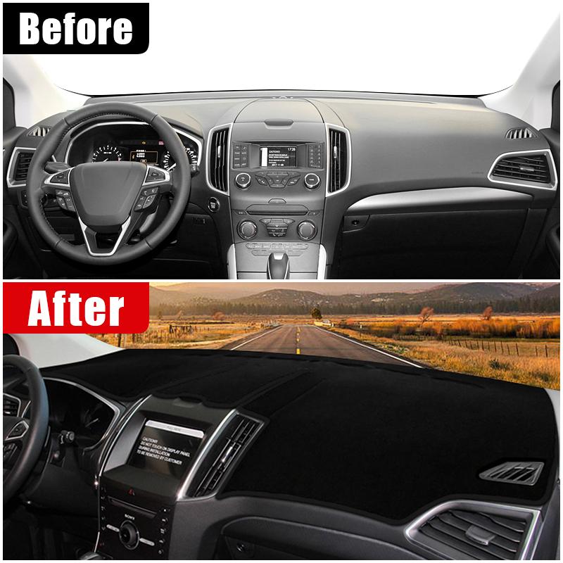 For Ford Edge 2015 2016 2017 2018 Car Dashboard Cover Mat Dash Board Sun Shade Pad Anti-UV Case Accessories