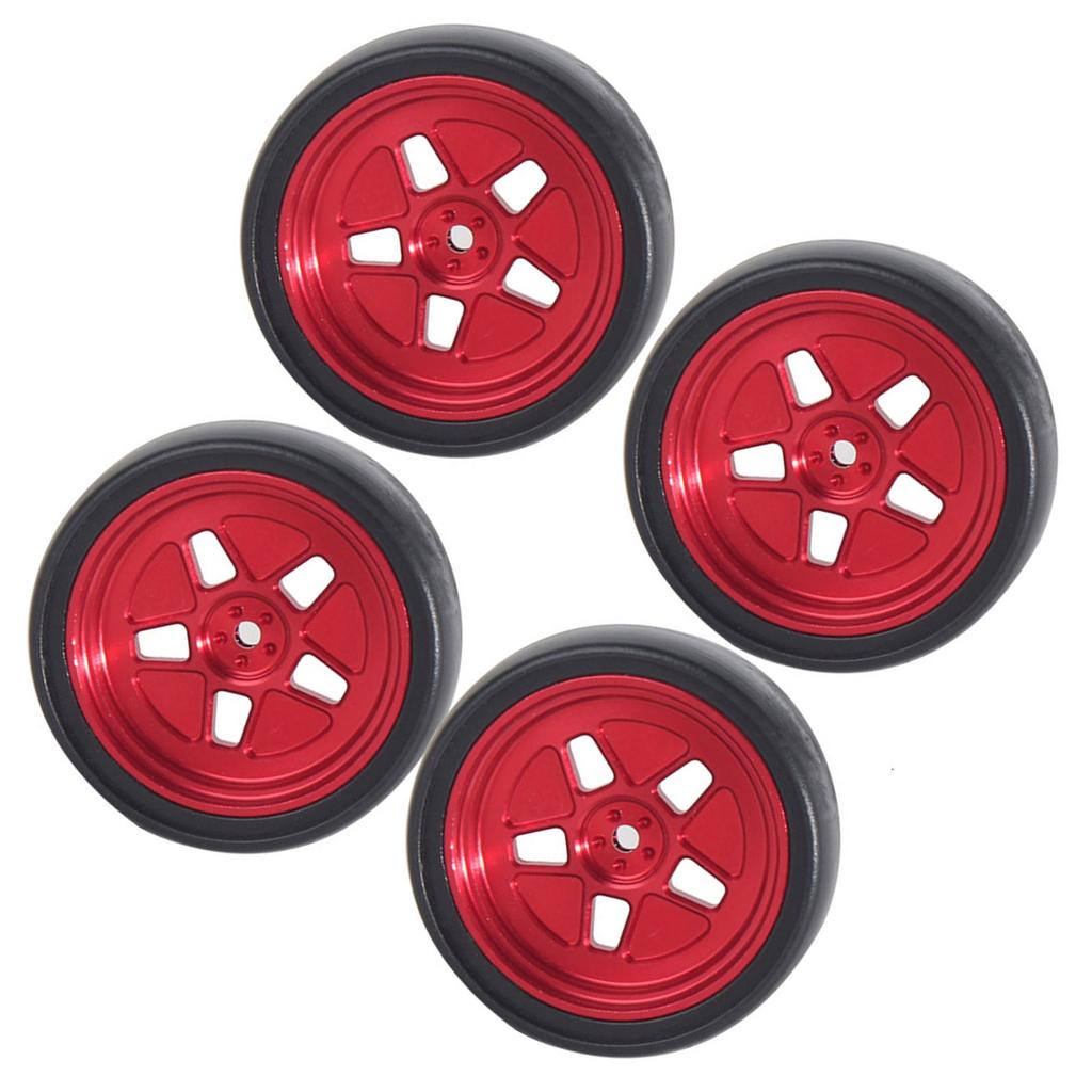 1/18 Remote Control Drift Car Upgrade Tires 4PCS With Metal Rims For Enhanced Control And Stability Driving Experience