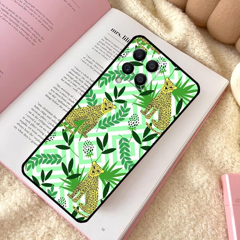 Tigers Leopards tropical leaves Case For Samsung Galaxy M11 M12 M13 M14 M15 M06 M16 M36 M56 M31 M53 M32 M52 M35 M55 M34 M54