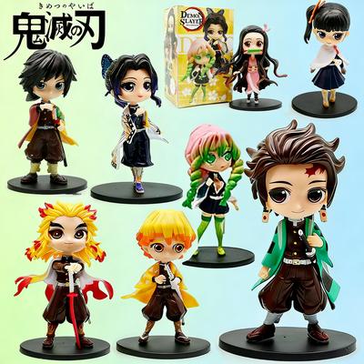 Фигурка 13 см Фигурка Клинок Рассекающий Демонов 8 шт Kimetsu No Yaiba Маленькие ПВХ куклы Декор для стола