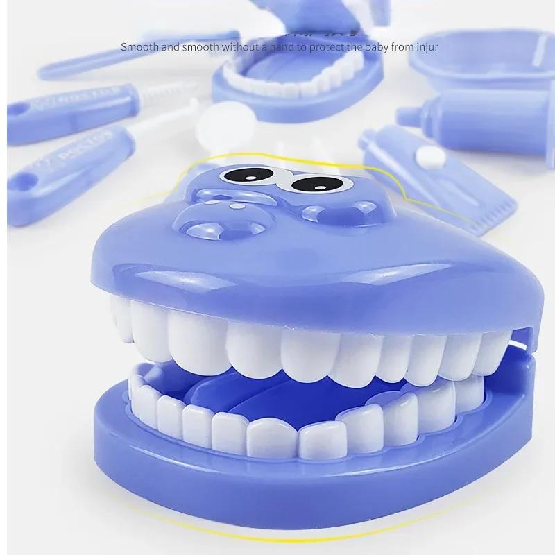 Non-Toxic Children Montessori Toys Parent-Child Interaction For Children Dentist Check Teeth Model Doctors Role Play Baby Montessori Toys