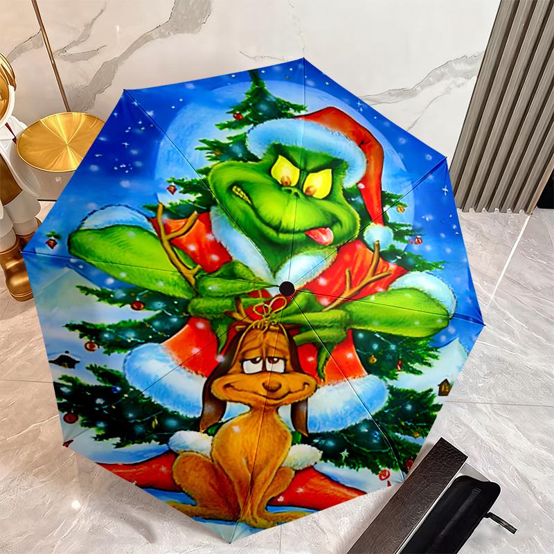 Christmas Comedy How the Grinch Stole Christmas Umbrella home essential wrought iron eight legged multifunctional travel camping essential umbrella 21