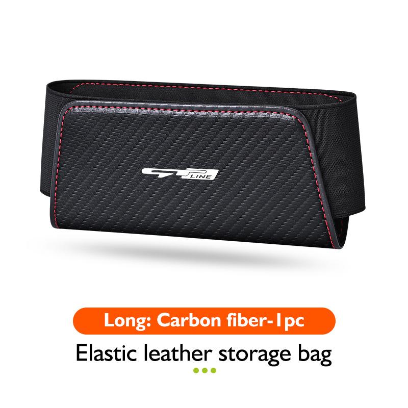 AANS1 Leather Car Door Organizer Phone Sun Visor Glasses Key Storage Bag For KIA Proceed Sorento Cerato Optima Sportage Ceed Niro Soul