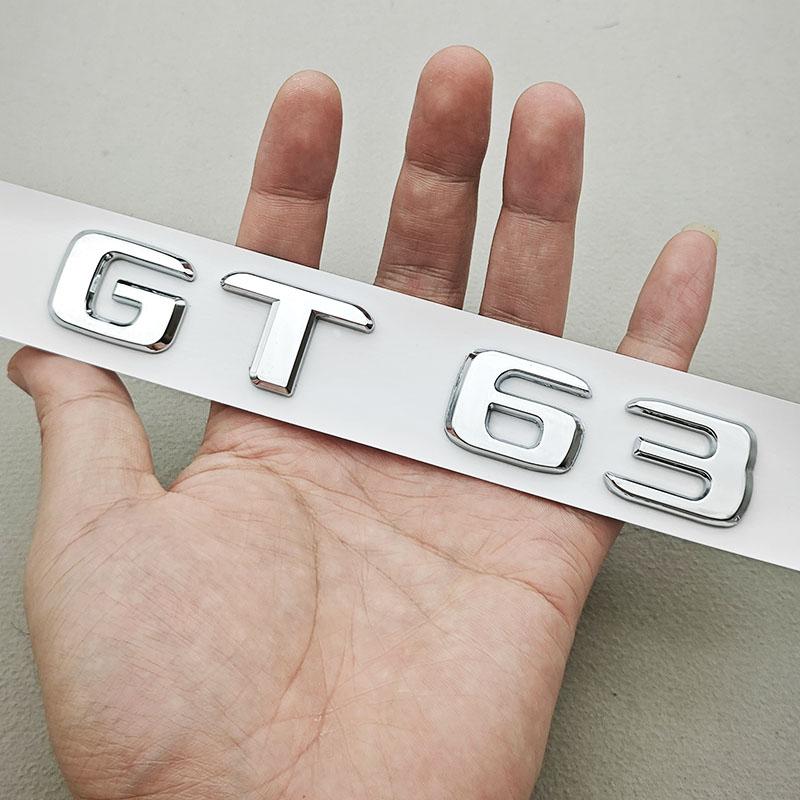 3D ABS Хром Буквы Логотип Автомобиля GT43 GT50 GT53 GT63 Значок Шильдик Наклейка Для Mercedes Benz AMG Серии GT Задняя Маркировка Аксессуары