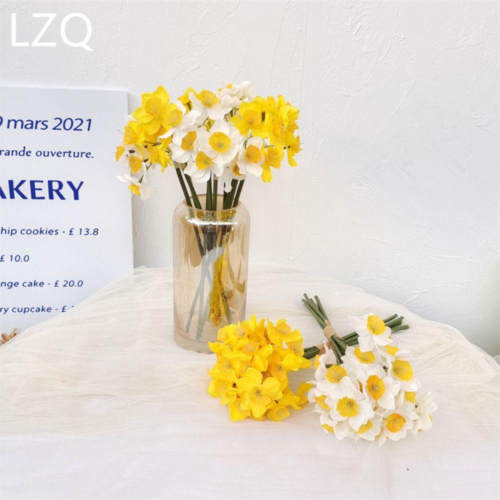 6шт/комплект домашний искусственный цветок нарцисс новый декор искусственный цветок искусственный букет нарциссов