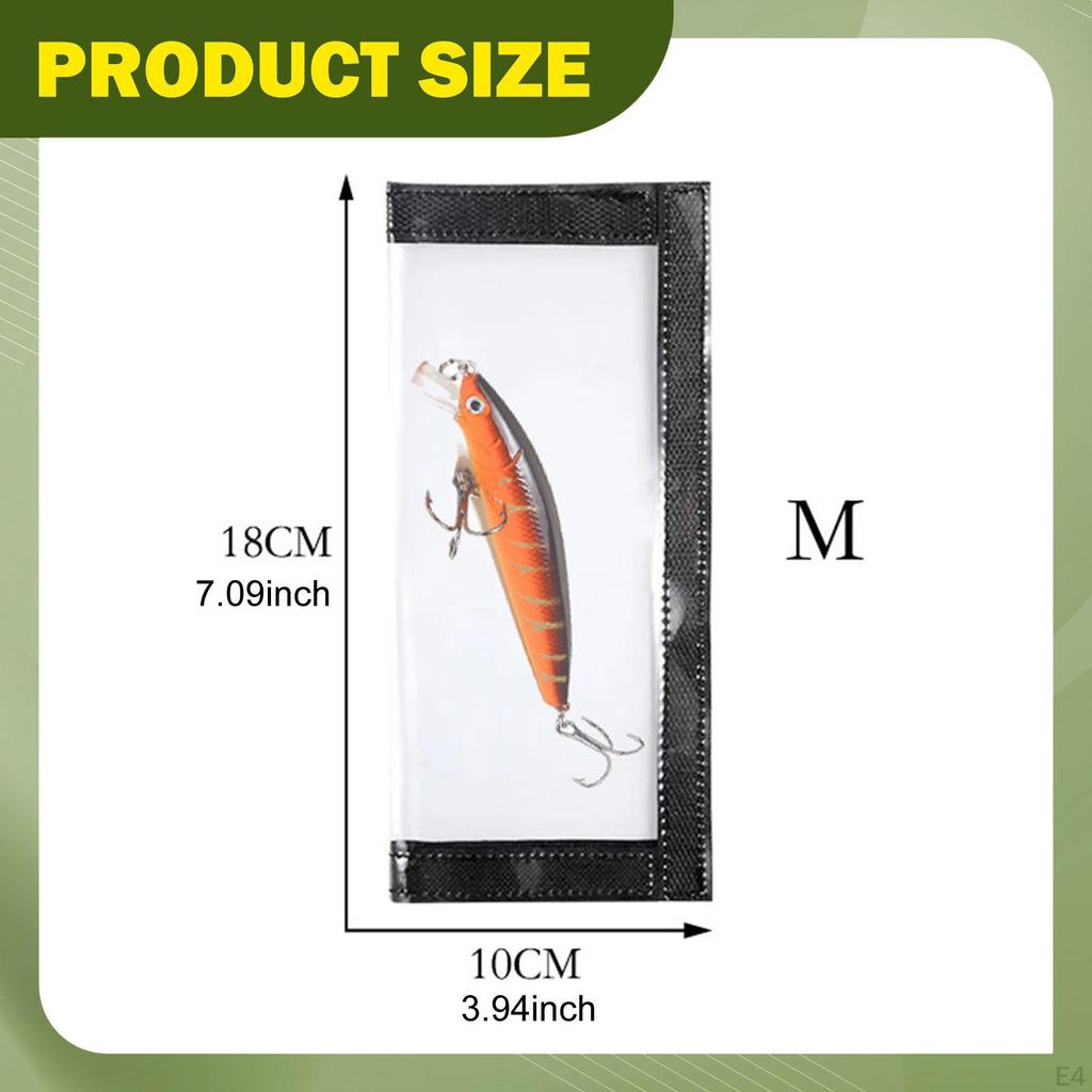 4 Pieces Fishing Lure Wraps Hook Covers Transparent Protection Storage Bags