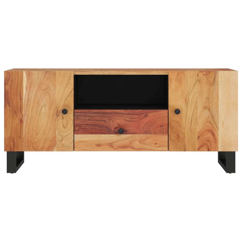 Vidaxl Szafka Rtv, 105X33,5X46 Cm, Akacja I Materiał Drewnopochodny