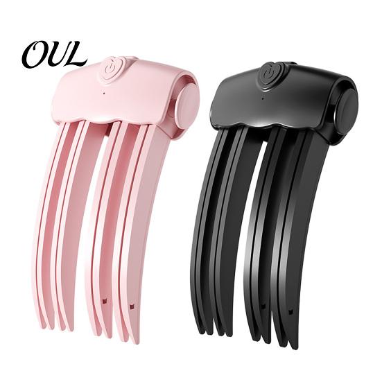 Instant Root Lift Tool 2Pcs Cordless Heated Hair Volume Clip, Lifter Comb for Fine Flat Bangs Styling, USB Rechargeable Volumizing Clip with