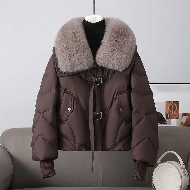 Fashion Winter Down Cotton Jacket Women's Cotton-Padded Thicken Warm Parkas Short Coat Female Casual Ladies Overwear
