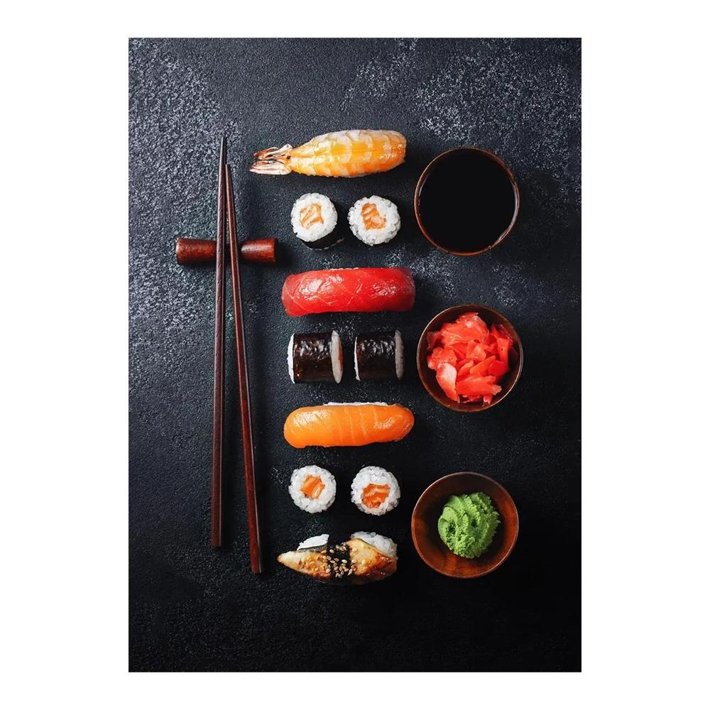 Modern Cooking Herbs Spices Sushi Utensils Spoon Wall Art Picture Canvas Painting Luxury Artwork Poster Print Home Kitchen Decor