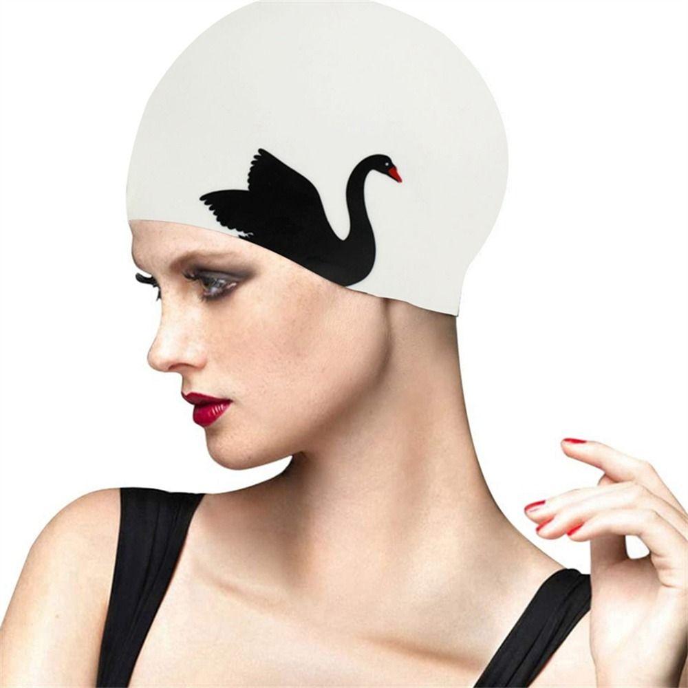 Hair Thickened Ears Protect Cartoon Cat Elastic Swim Pool Cap Swimming Cap Swimming Hat Diving Hat