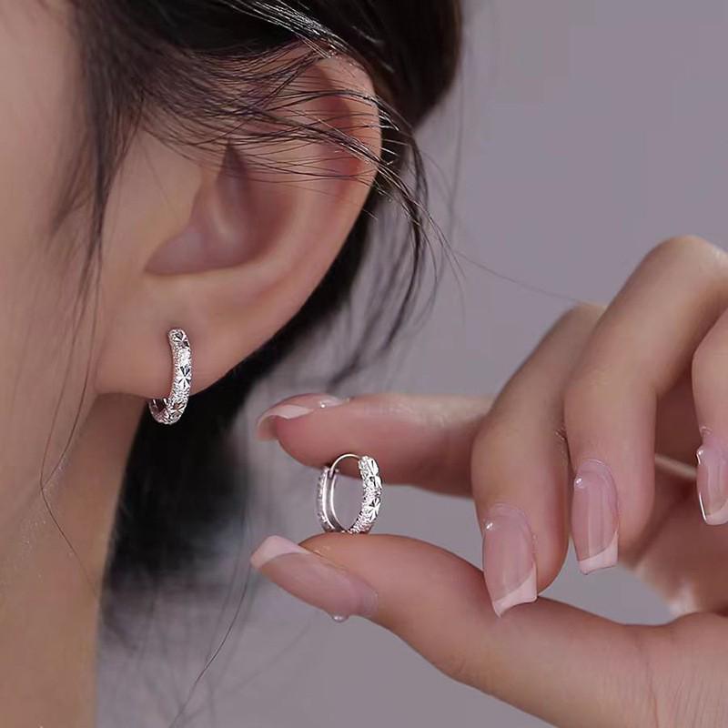 Серьги-кольца из стерлингового серебра 925 пробы: 2025 Современный Нишевый Дизайн - Элегантный и Роскошный для Женщин