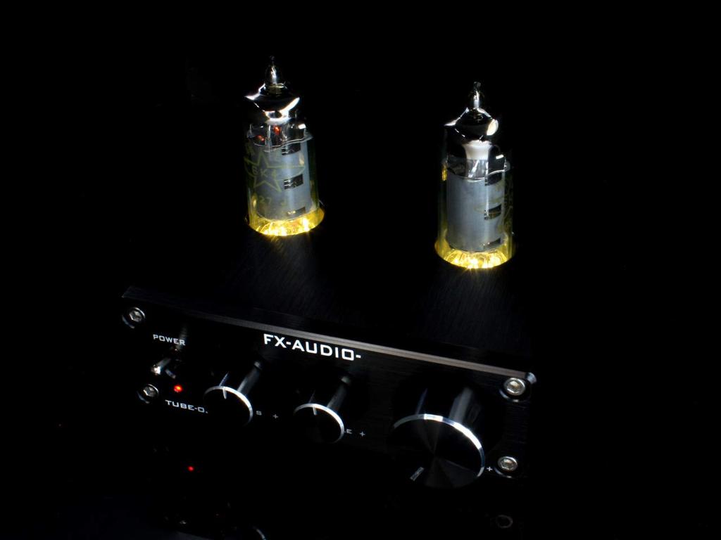 FX-AUDIO-TUBE-03J+ [Black] Vacuum Tube Hybrid Preamp with Tone Control