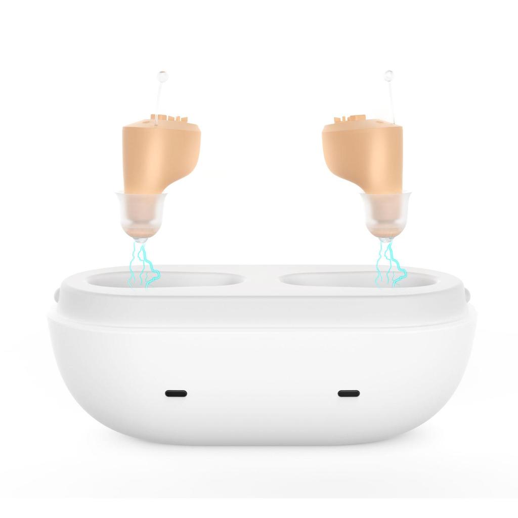 Невидимый цифровой слуховой аппарат для глухоты, перезаряжаемые слуховые аппараты для пожилых людей, усилитель звука с шумоподавлением audifonos