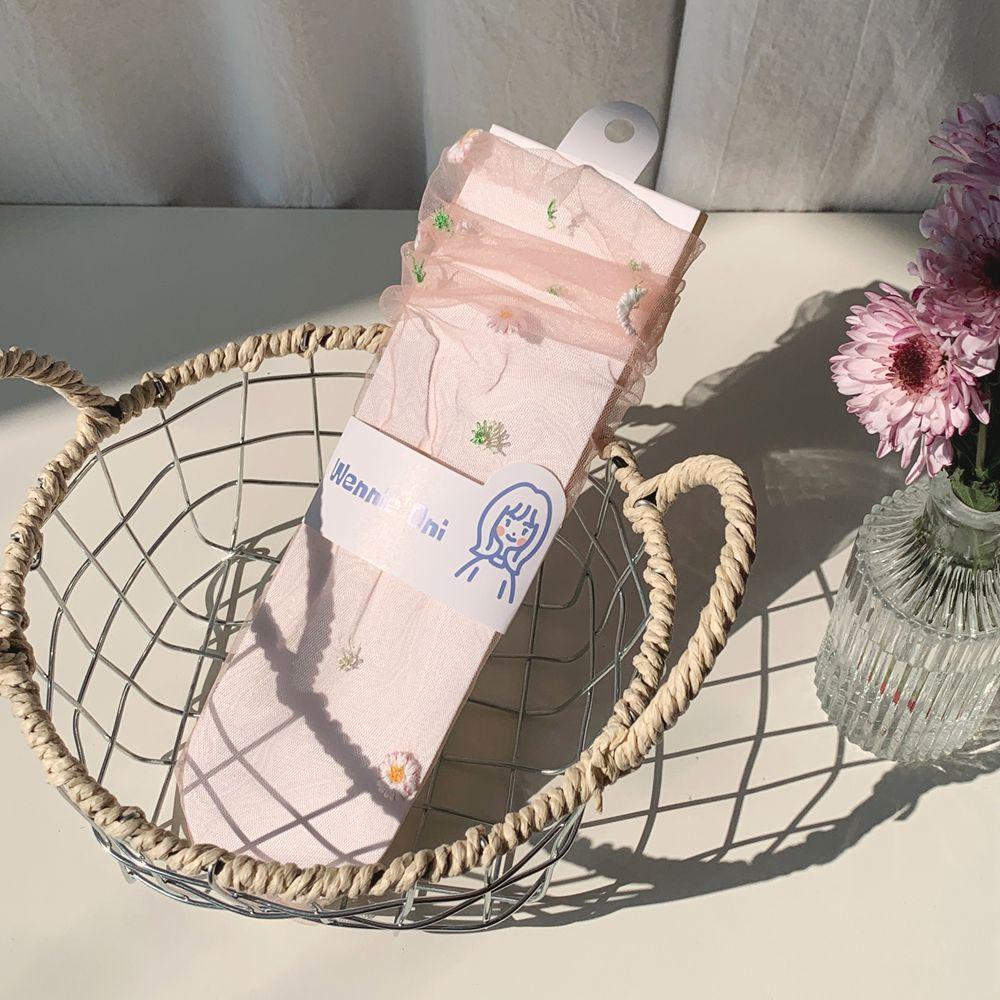 Прозрачные женские носки, красочные летние со звездами, ультратонкие нейлоновые свободные длинные носки, женские милые сетчатые кружевные носки для девочек, носки