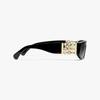 Chanel Rectangular Sunglasses With Beaded Temples Unisex sunglasses Black CH5544A-C622S8