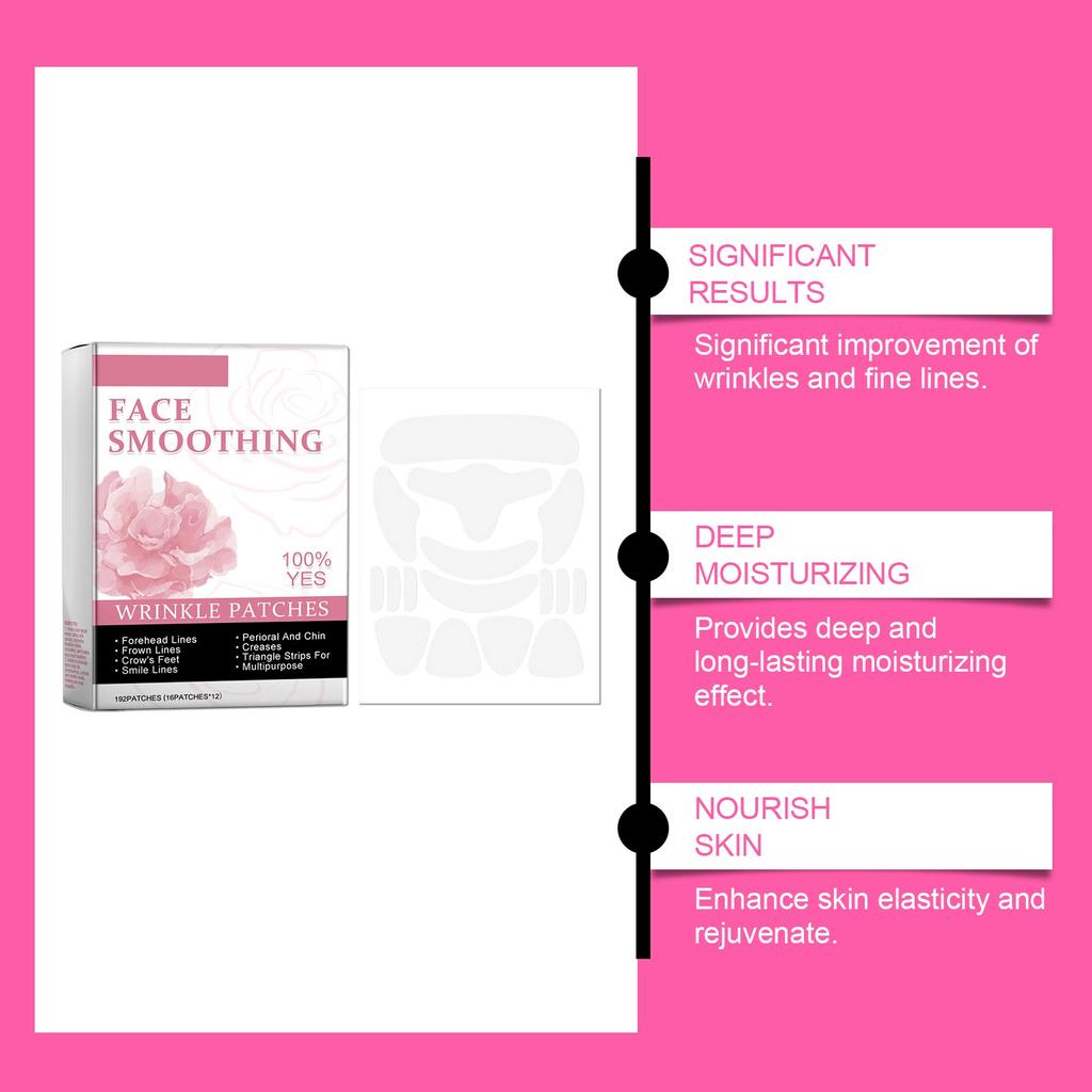 Facial Anti-Wrinkle Patches: Face And Forehead Wrinkle Patches Whole Face Wrinkle Patches To Reduce Fine Wrinkles Frown And Smile Lines