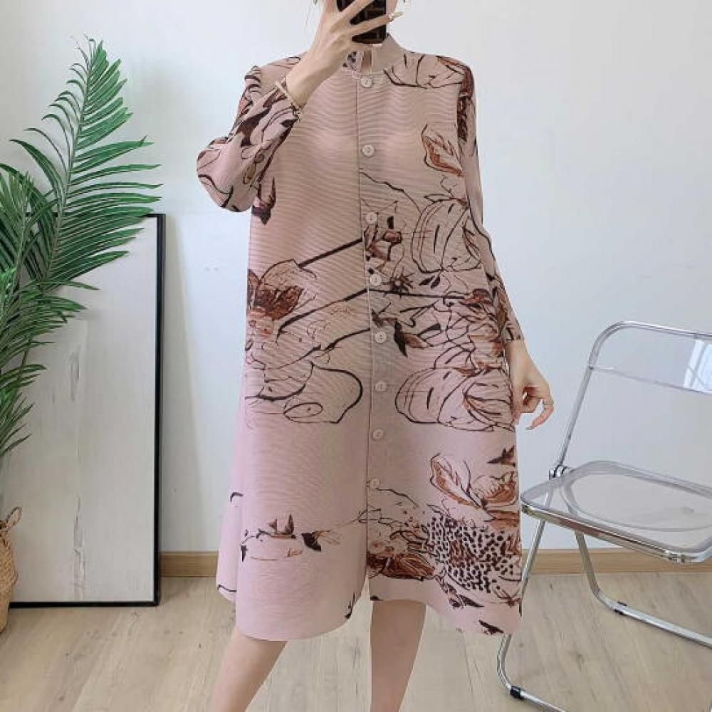 Plara Pleated Sketch Floral Dress Up To 88