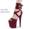 Women Sandals Sexy Suede Platform Ankle Strap High Heel Ladies Shoes Girl Platform Pump Pole Dancing Shoes
