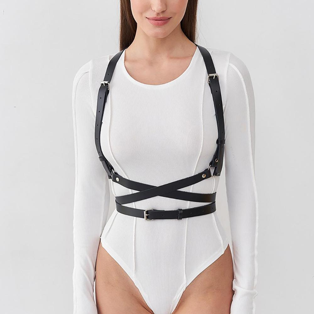 Женский готический ремень из искусственной кожи, регулируемый декор с шипами, ремень, готический ремень, нижнее белье, бондаж, нижнее белье