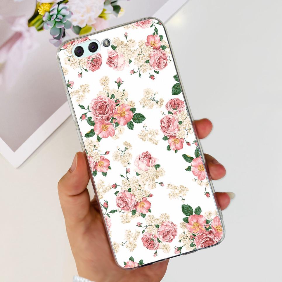 For ASUS ZENFONE 4 ZE554KL / 4 MAX ZC554KL Case Girly Flower Cartoon Dragone Design Transparent Soft Silicone Back Cover Coque