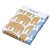 Nishikawa [Nishikawa] Single Washable 100% Cotton Finlayson Elefanti Duvet Cover with Quick Snap Closure, Reversible, Beige, PI04580677