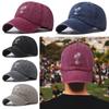 DENIM Coconut Tree Embroidery Baseball Caps Baseball Hats Distressed Faded Cap Sunscreen Hats