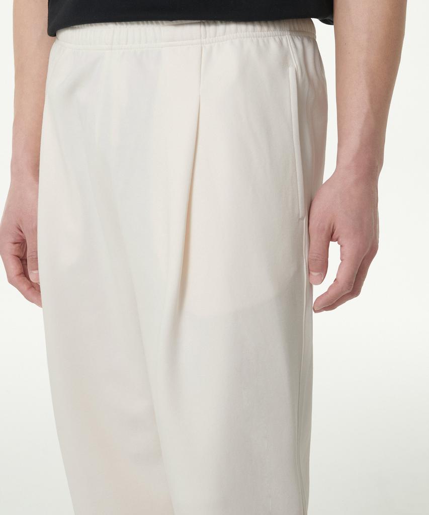 MUSINSA STANDARD [Cooltandard] One-Pleat Wide Lounge Sweatpants [Cream]