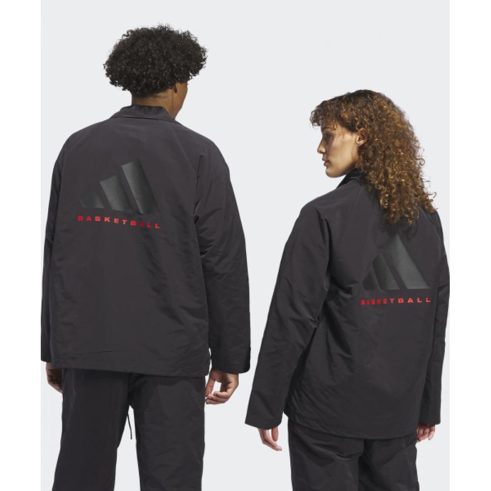 Adidas Basketball Coach Jacket   Black Iw5641