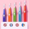 60 Pcs Push-pull Toothpicks I-shape Toothbrush PE Oral Cleaning Tools  Oral Cleaning