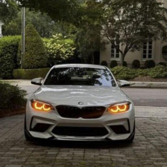 Лимонно-желтые Ангельские Глаза Подходят Для BMW M2 2 серии DRL многоцветный светодиод F22 F23 F87 LCI дневной ходовой свет 63117494851 63117494852