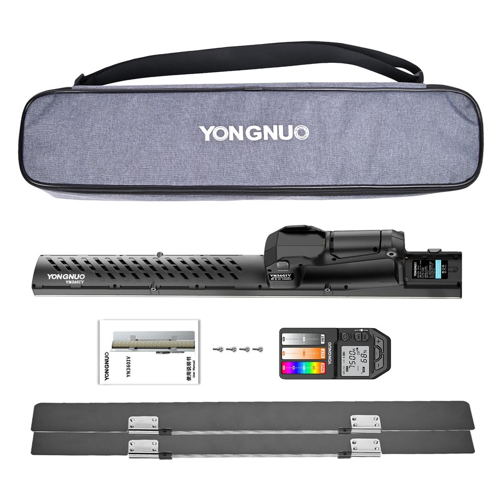 YONGNUO YN360IV Ручной RGB-светильник для видеосъемки, светодиодный заполняющий светильник, 2000–10000K, двухцветный, 24 Вт, с регулируемой яркостью 31