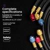 R134a R410A Шланги для заправки хладагента кондиционера HVAC Инструмент для кондиционирования воздуха Автомобильный силиконовый шланг Техническое обслуживание системы кондиционирования воздуха
