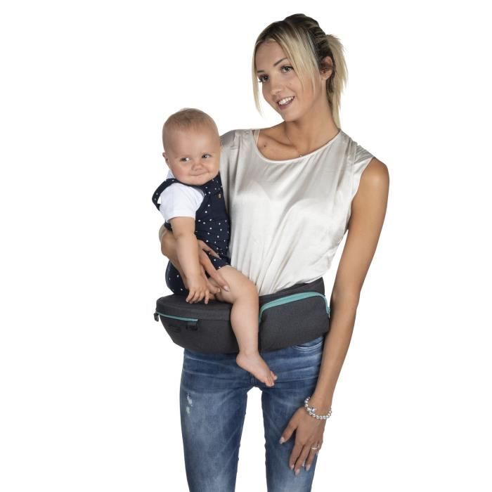 Porte-bébé ergonomique CHICCO - Hip Seat Pirate Black - Ventrale/dos - Mixte - 0-15kg