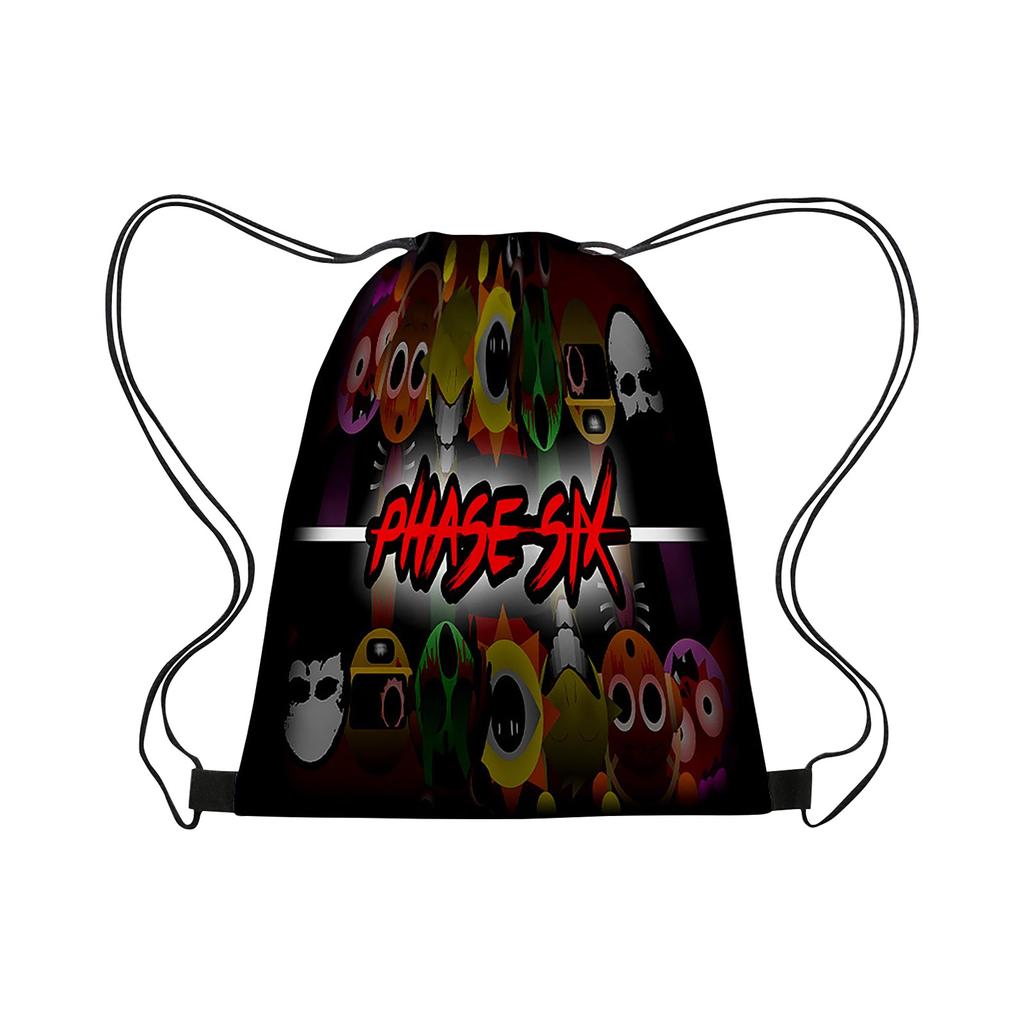 Box Sprunki Drawstring Bag Портативный Большой Вместительный Рюкзак Drawstring Водонепроницаемый