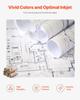 Wide Format Paper, 762 mm x 152.4 m Plotter Roll, 2 Rolls CAD Bond Rolls with 76.2 mm Core, 80 GSM Plotter Roll Rolls, for CAD Drawings, Engineering