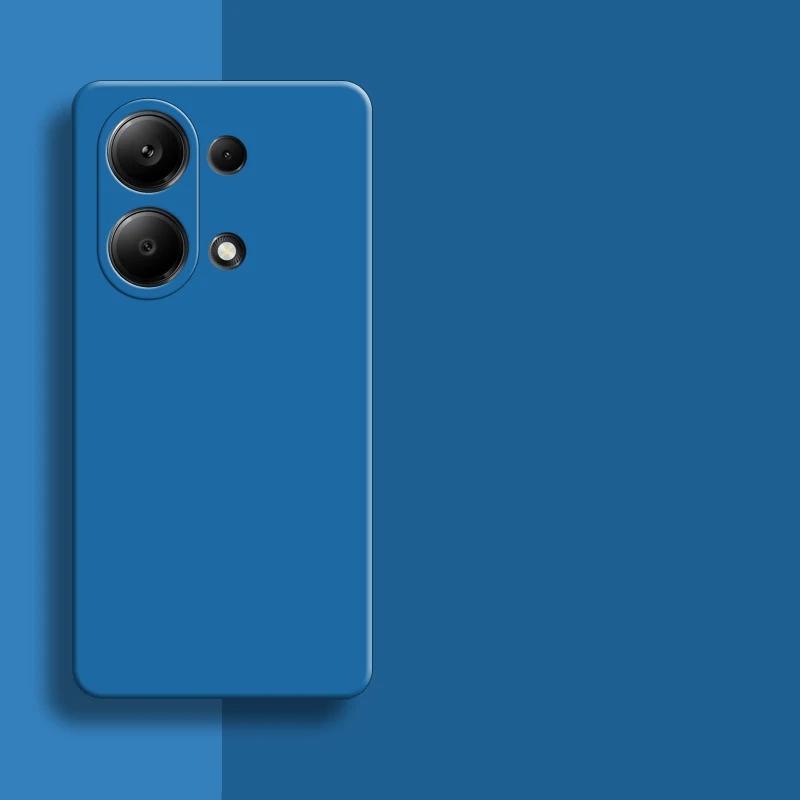 Противоударный чехол для телефона из жидкой силиконовой резины для Xiaomi Redmi Note 13 12 Pro 13ProPlus 12S K70E 13C Poco X6 Pro 5G 4G, мягкий чехол