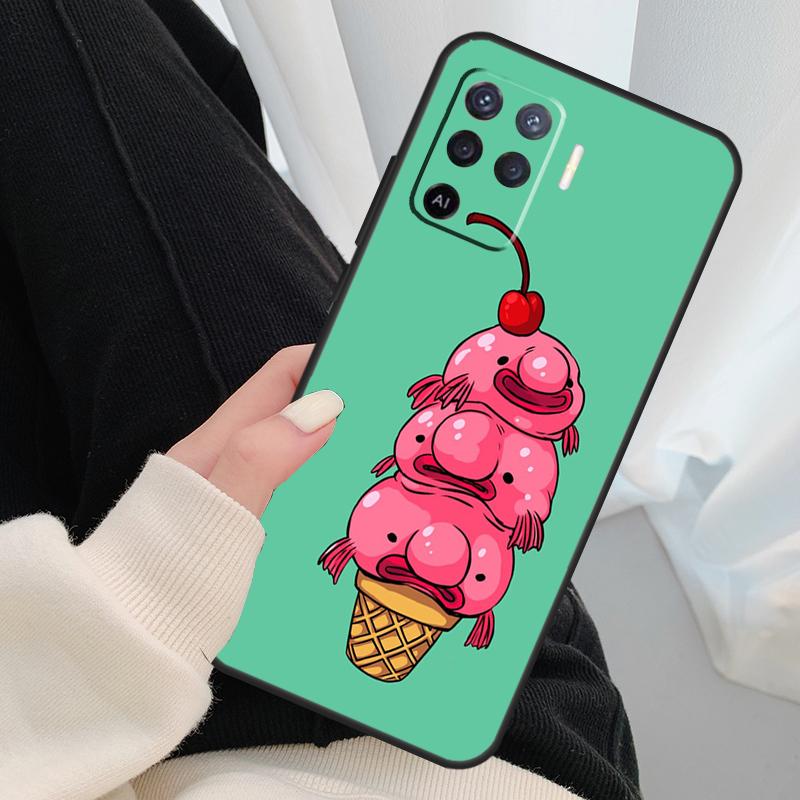 Чехол для телефона с рыбой-каплевидной для OPPO A5 A9 2020 A31 A53 A53S A1K A15 A16 A52 A72 A83 A91 A93 A54 A74 A94