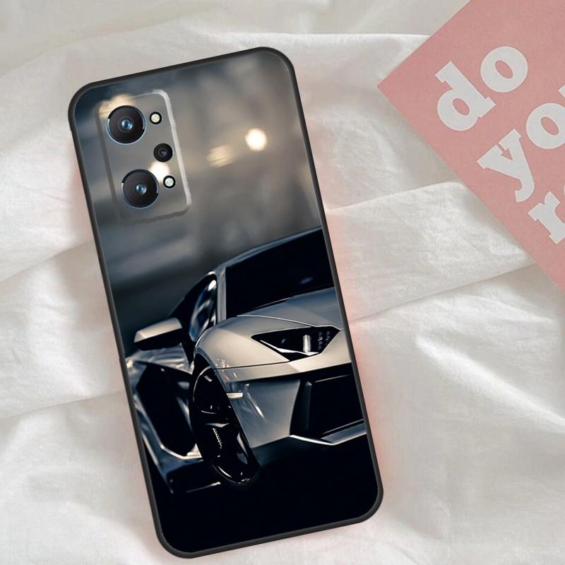 Крутой чехол-спортивная машина для Realme C65 C67 C71 C63 C61 C55 C51 C53 C35 C75 10 11 12 13 14 Pro Plus GT6 GT7 Pro