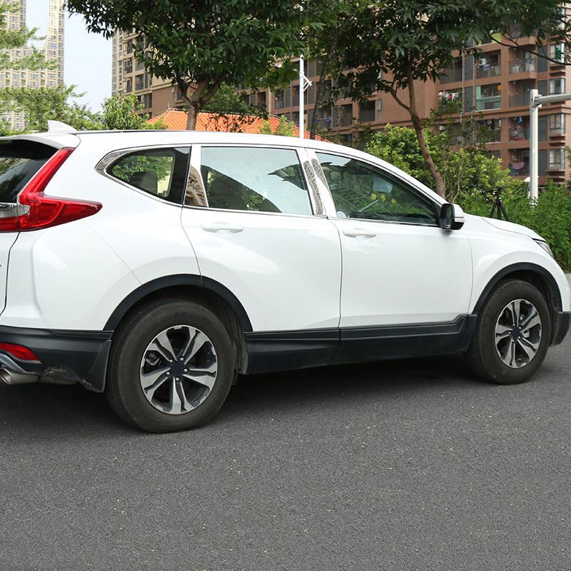 Для Honda crv CR-V 2017 2018 2022 Нержавеющая сталь автомобильная оконная стойка крышка полоса отделка наклейки аксессуары