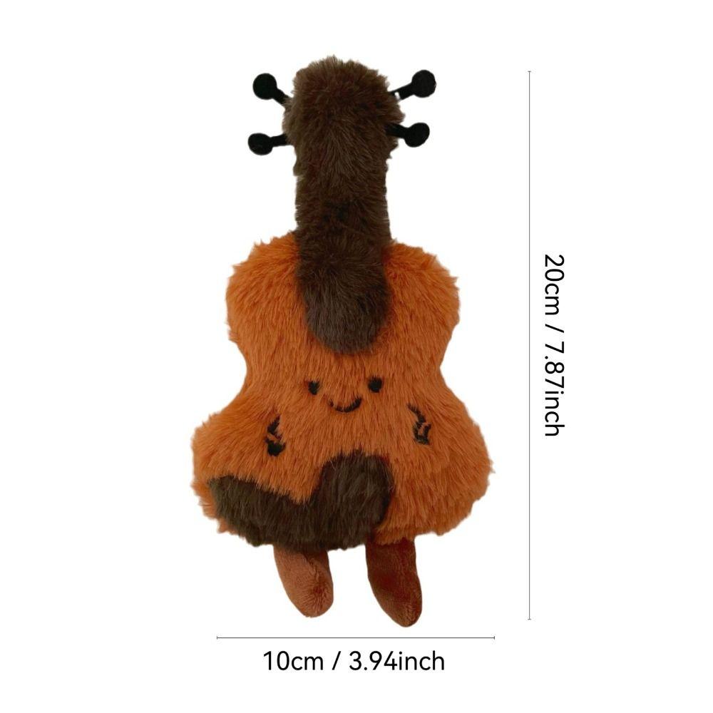New Plush Violin Keychain Kawaii DIY Backpack Pendant Cartoon Gift Keyring
