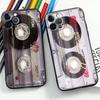 Ретро Магнитный Радио Кассетный Чехол для Телефона для iPhone 17 16 15 11 12 14 13 Pro Max Mini X XS XS XR 7 8 Plus SE4 17e Милые Силиконовые Чехлы