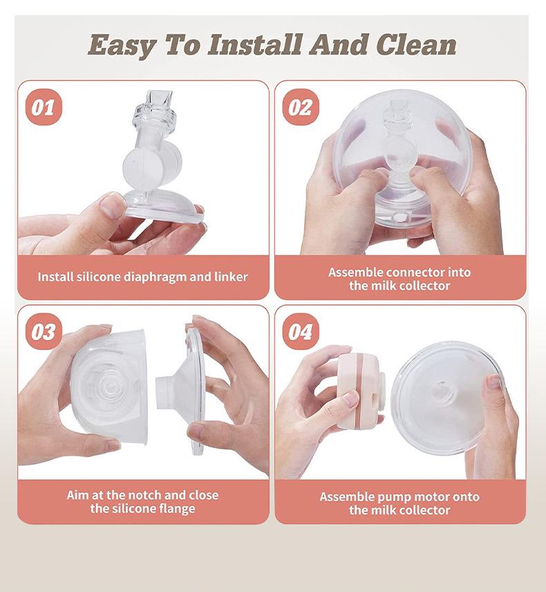 Hands-Free Electric Breast Pump with Strong Suction - Wearable & Automatic Milk Extractor