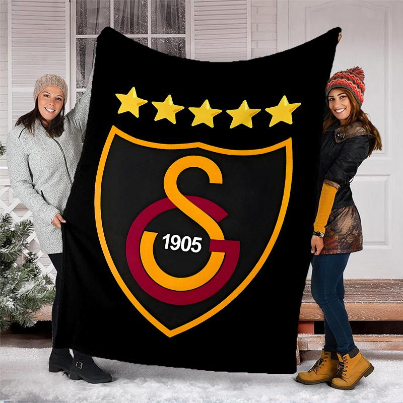 1pc GS Theme Blanket - Digital Print, Polyester, Cozy for All Seasons, Perfect for Outdoor, and Travel